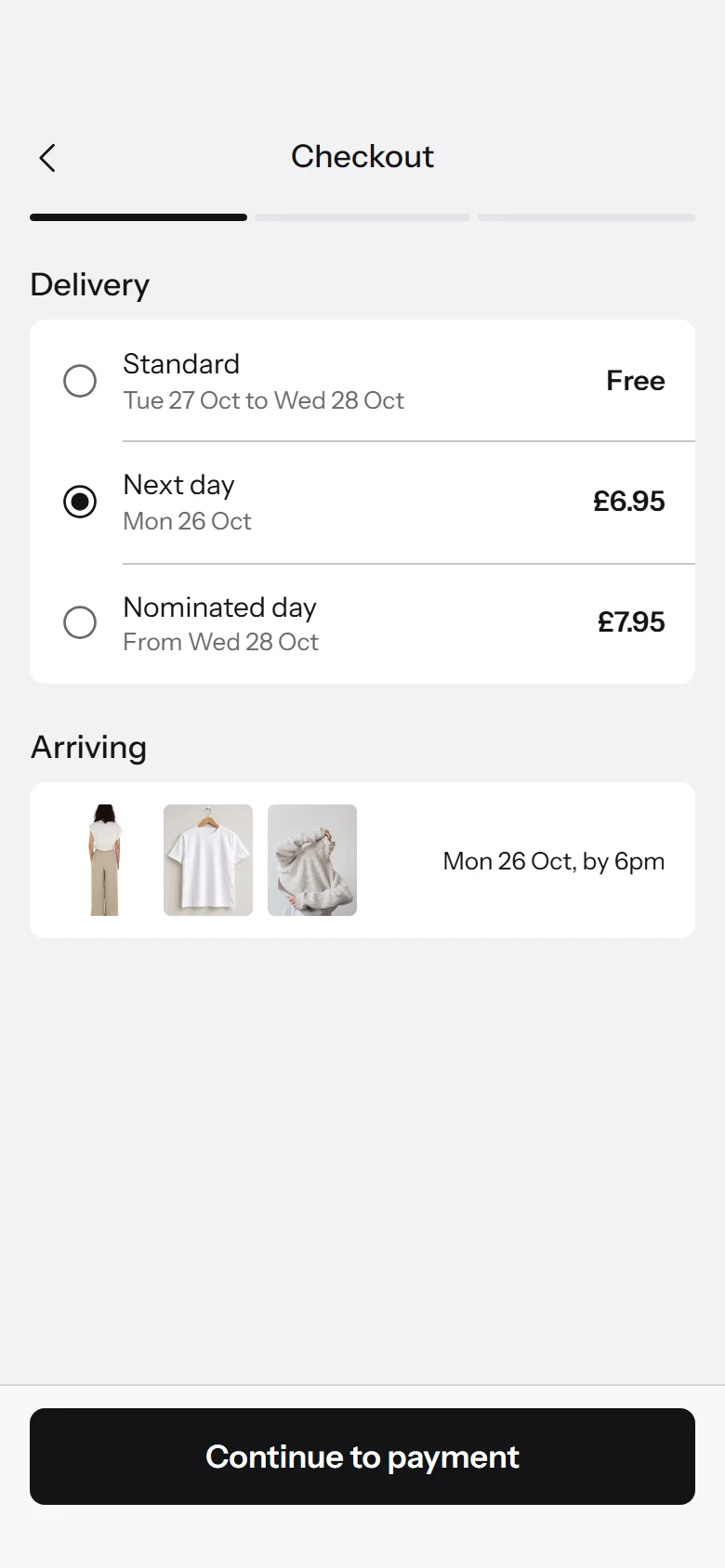 Form Store Delivery Options preview