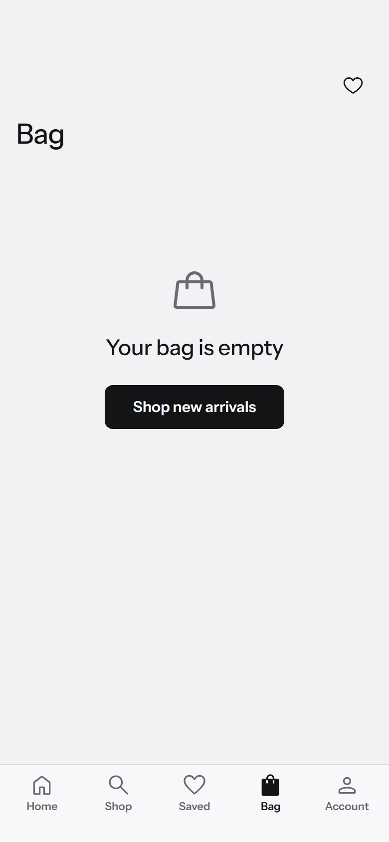 Form Store Empty Bag preview