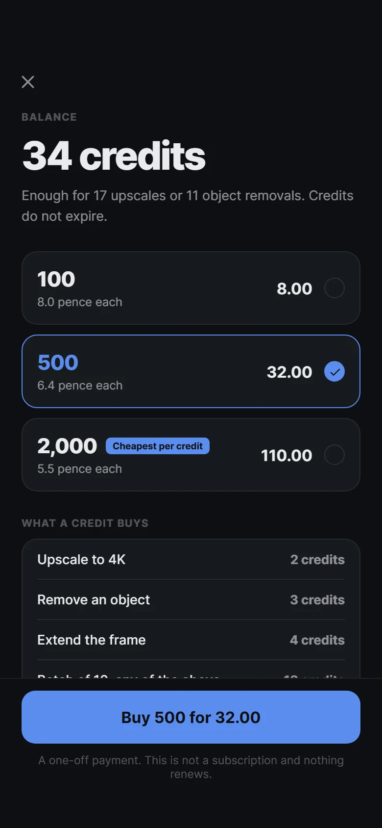 Foundry Credit Packsのプレビュー