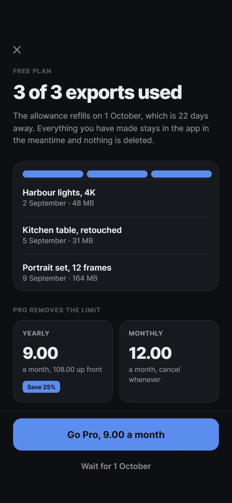 Foundry Limit Reached preview
