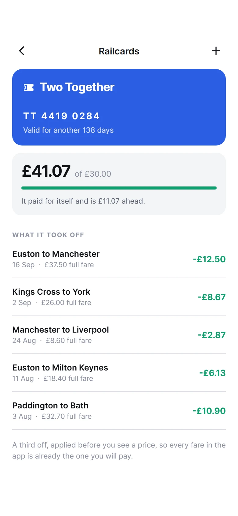 Gantry Railcard preview