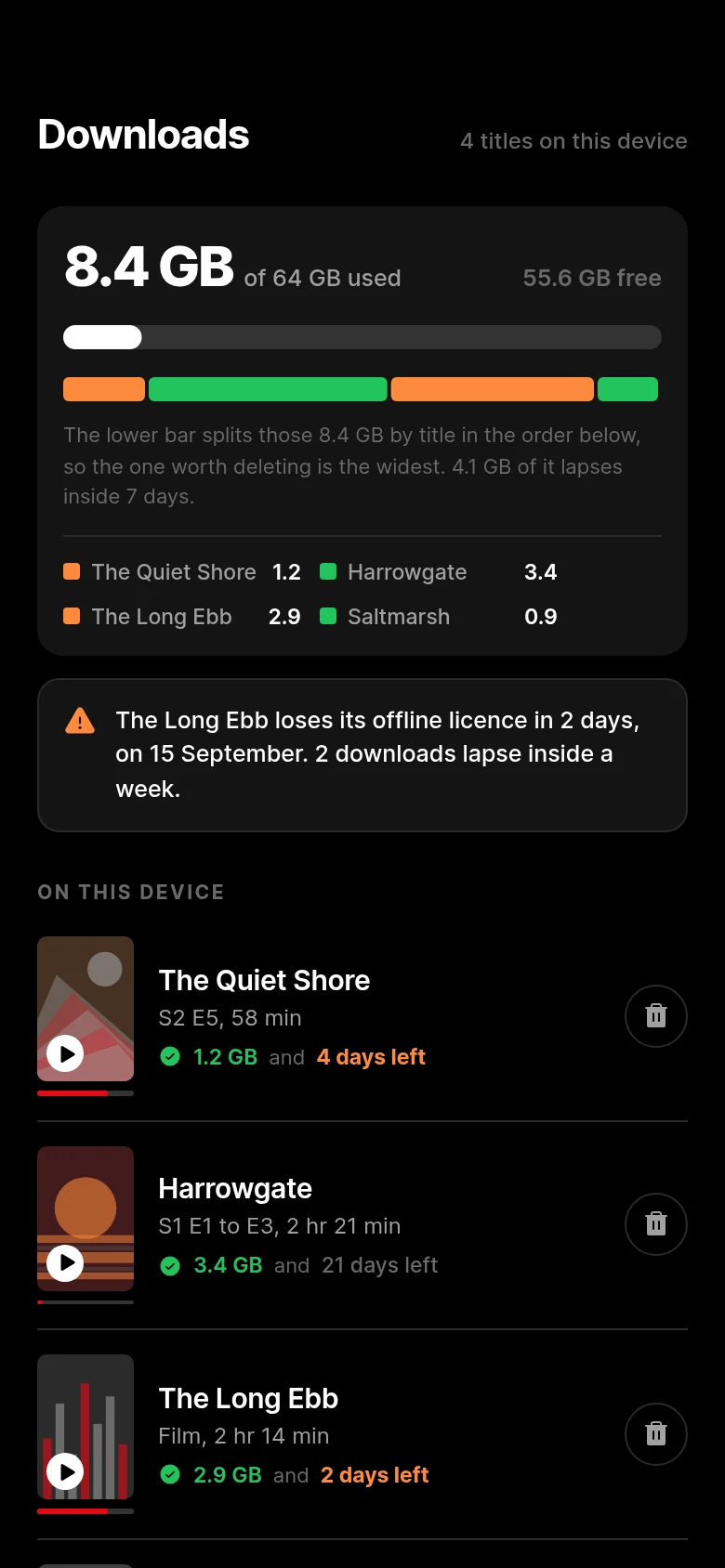 Gate Downloads and Storage preview