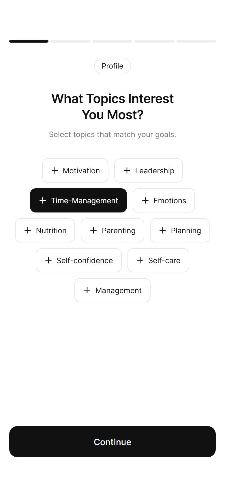 Gist Topic Picker preview