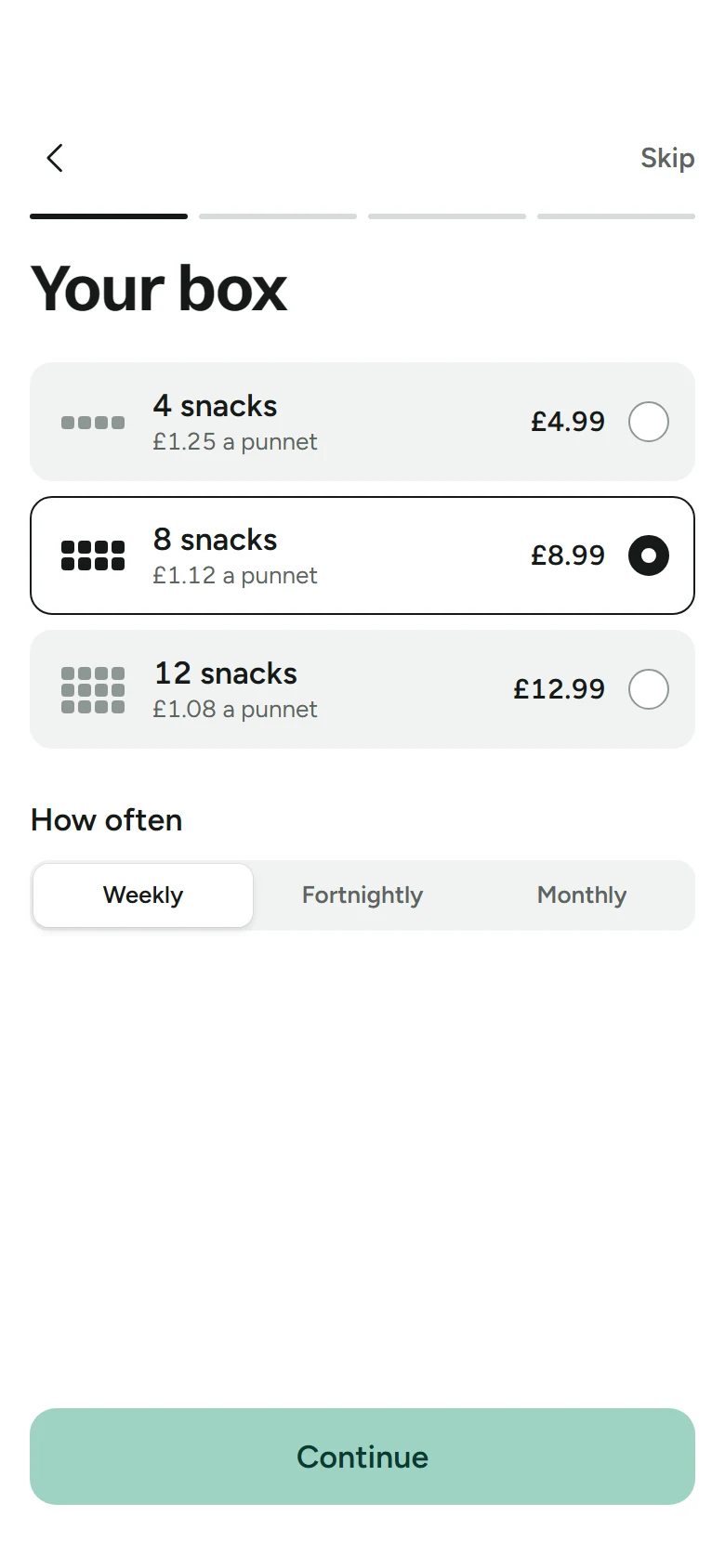 Graze Store Box Size preview