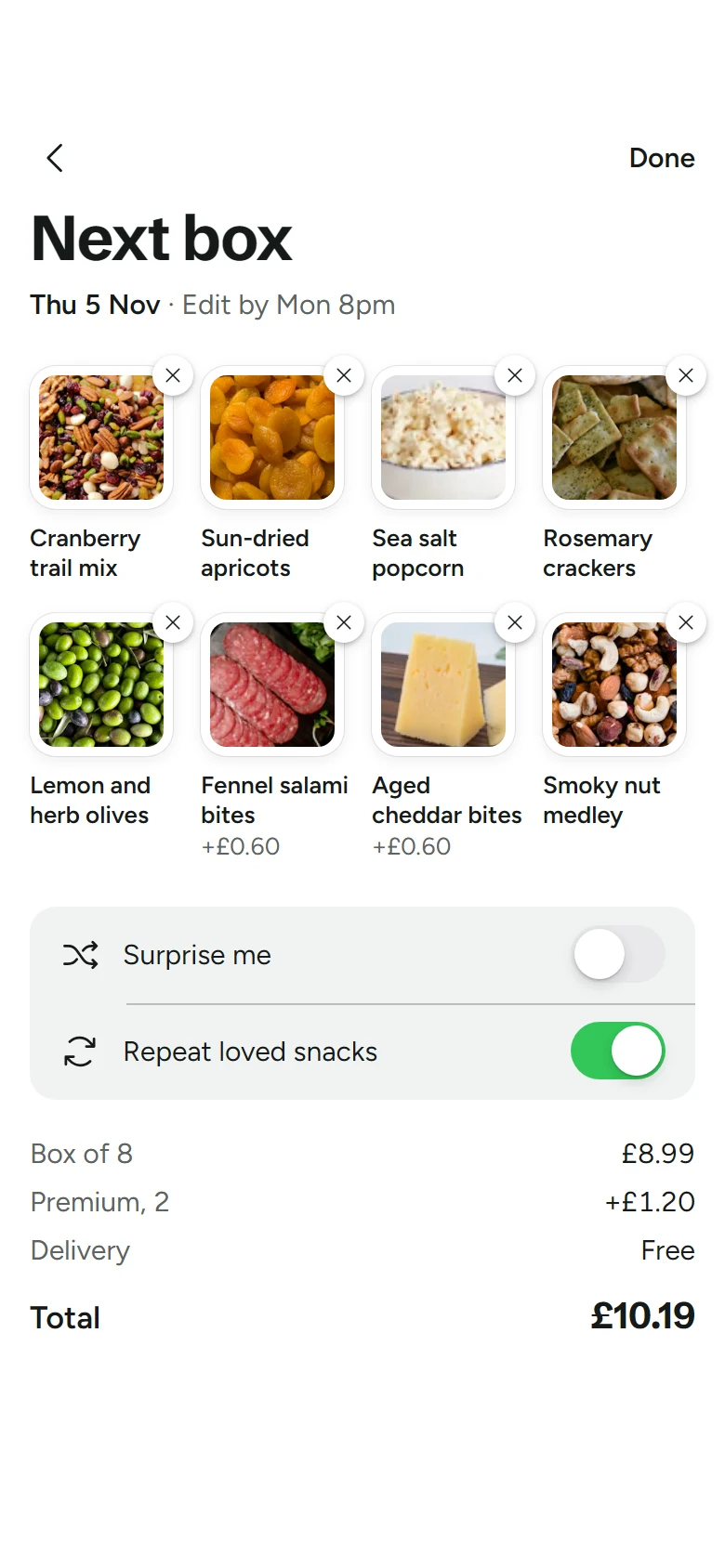 Graze Store Edit Box preview