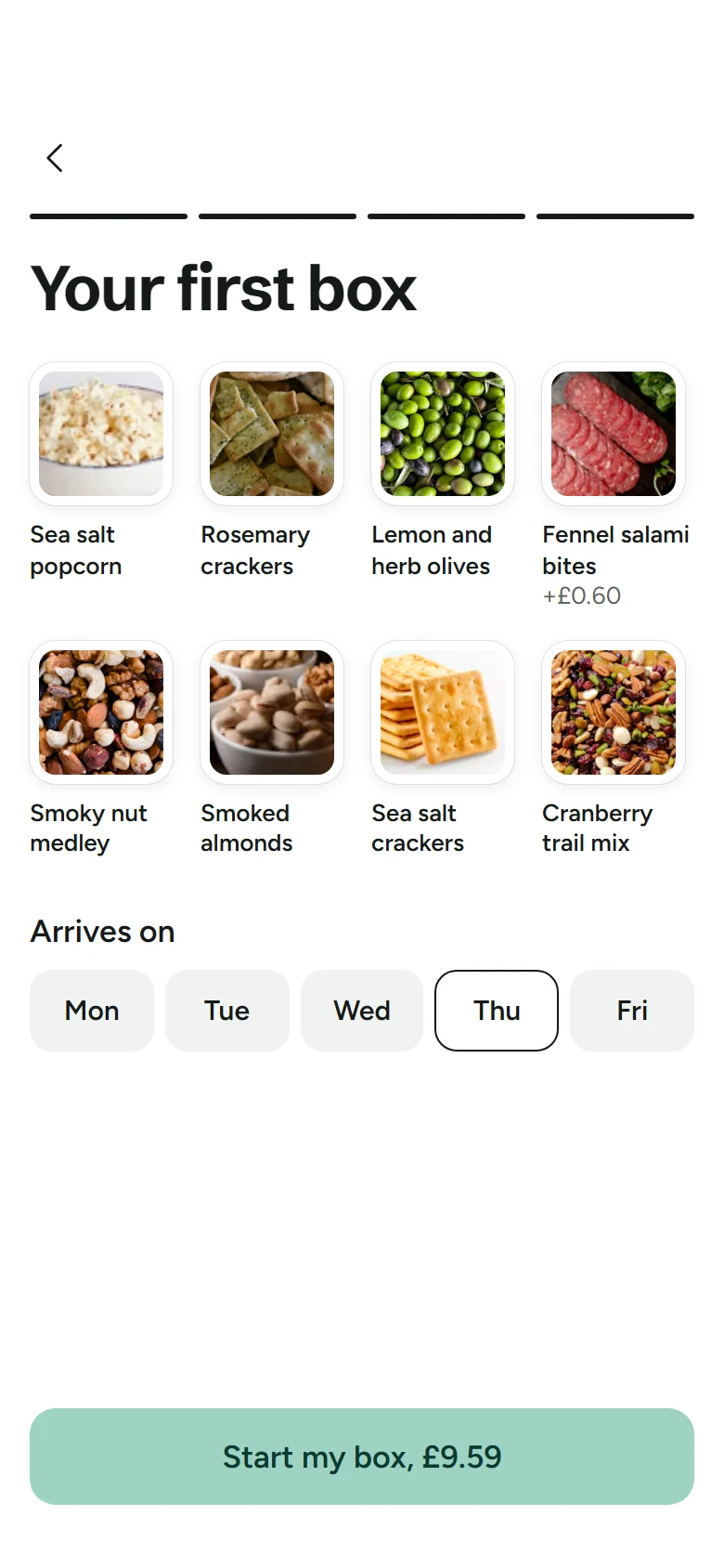 Graze Store First Box preview