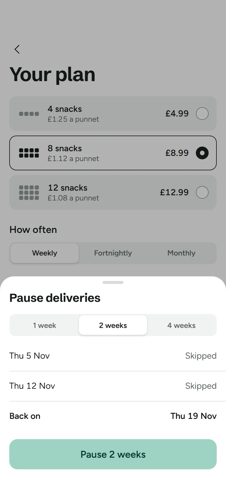Graze Store Pause preview