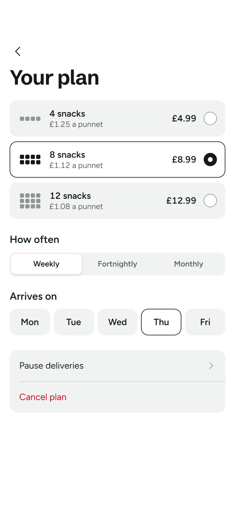 Graze Store Plan preview