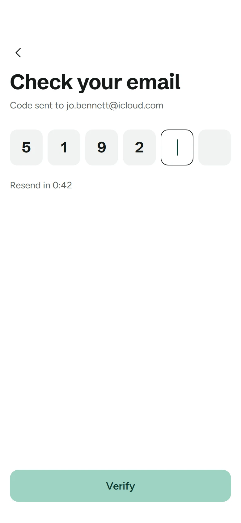 Graze Store Verify Email preview