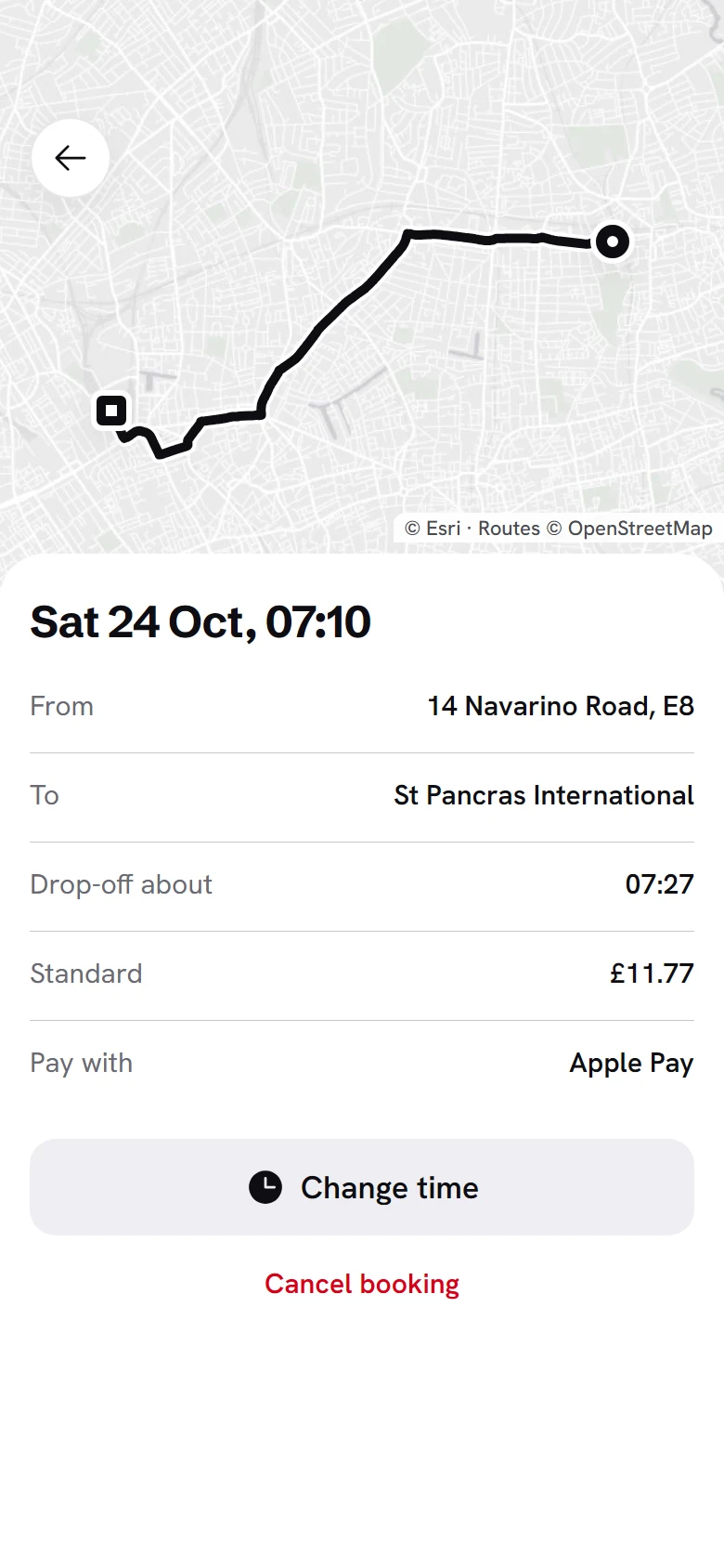 Hackney Booked Ride preview