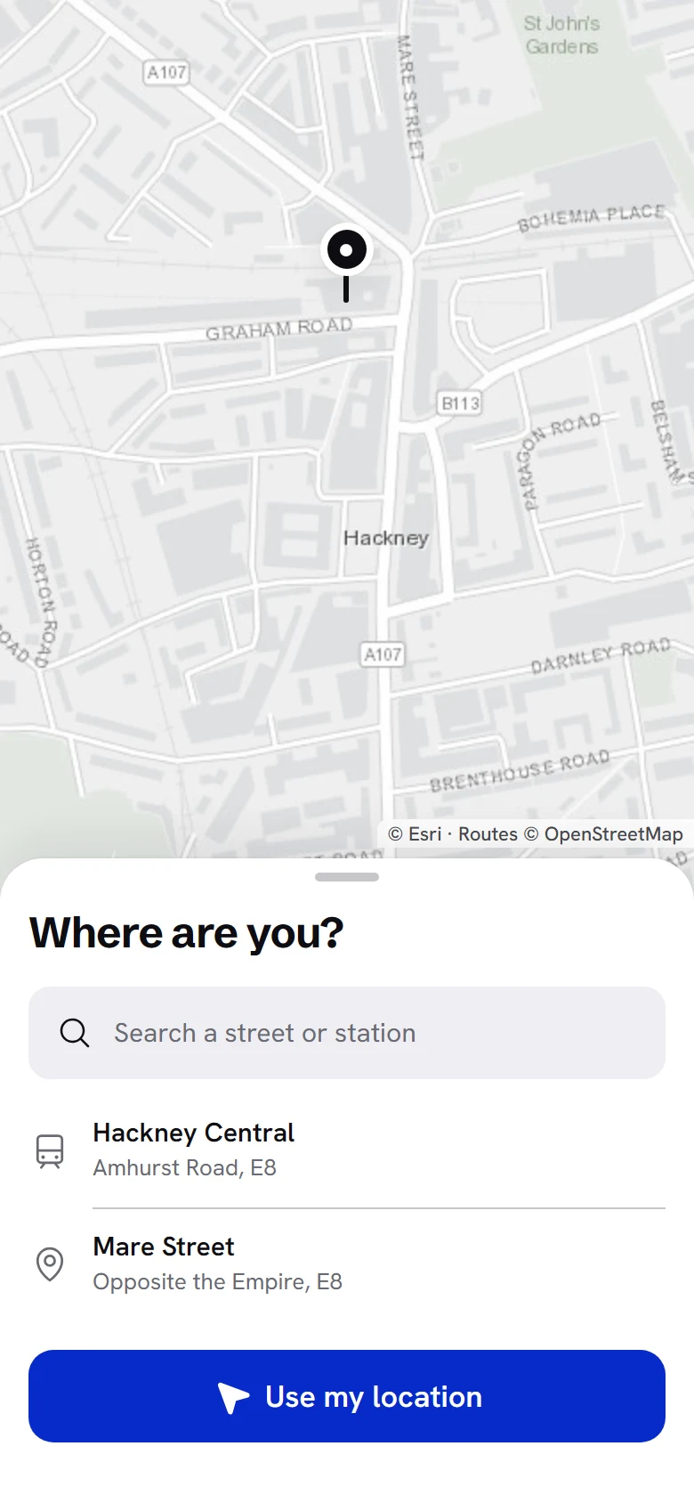 Hackney Location preview