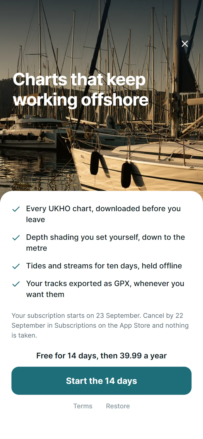 Halyard Offshore Charts preview