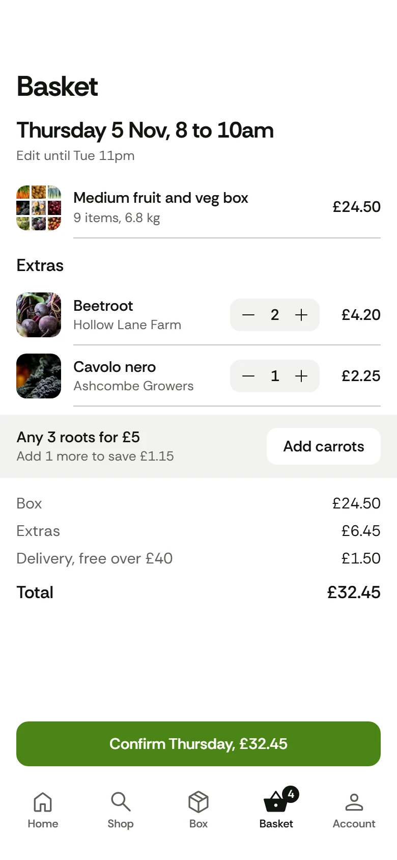 Harvest Store Basket preview