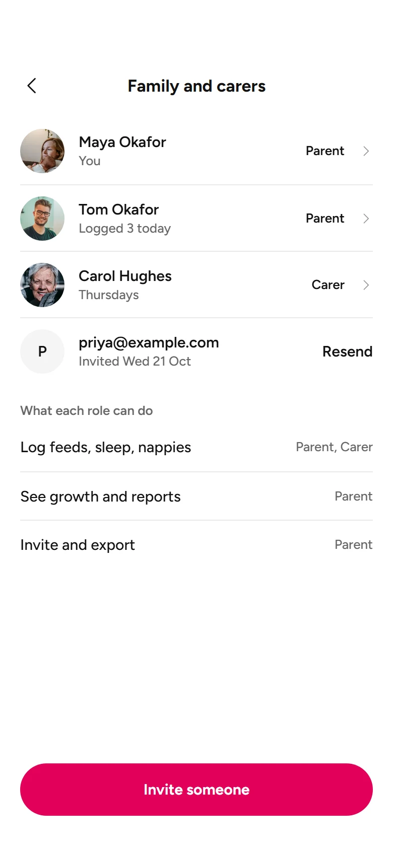 Hatch Family and Carers preview