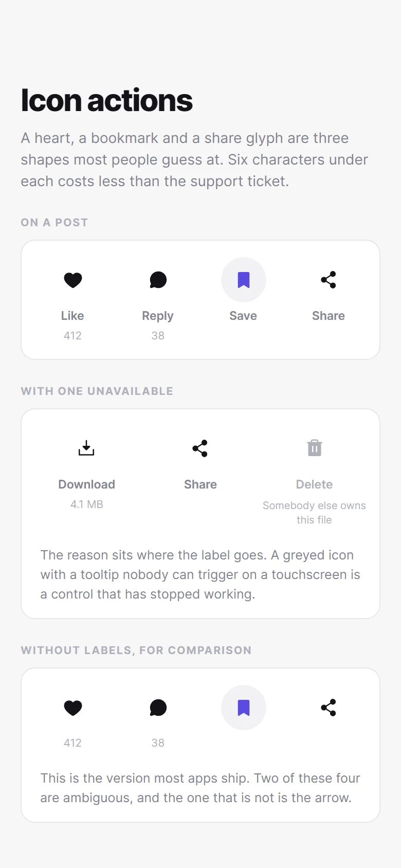 Icon Action Bar preview