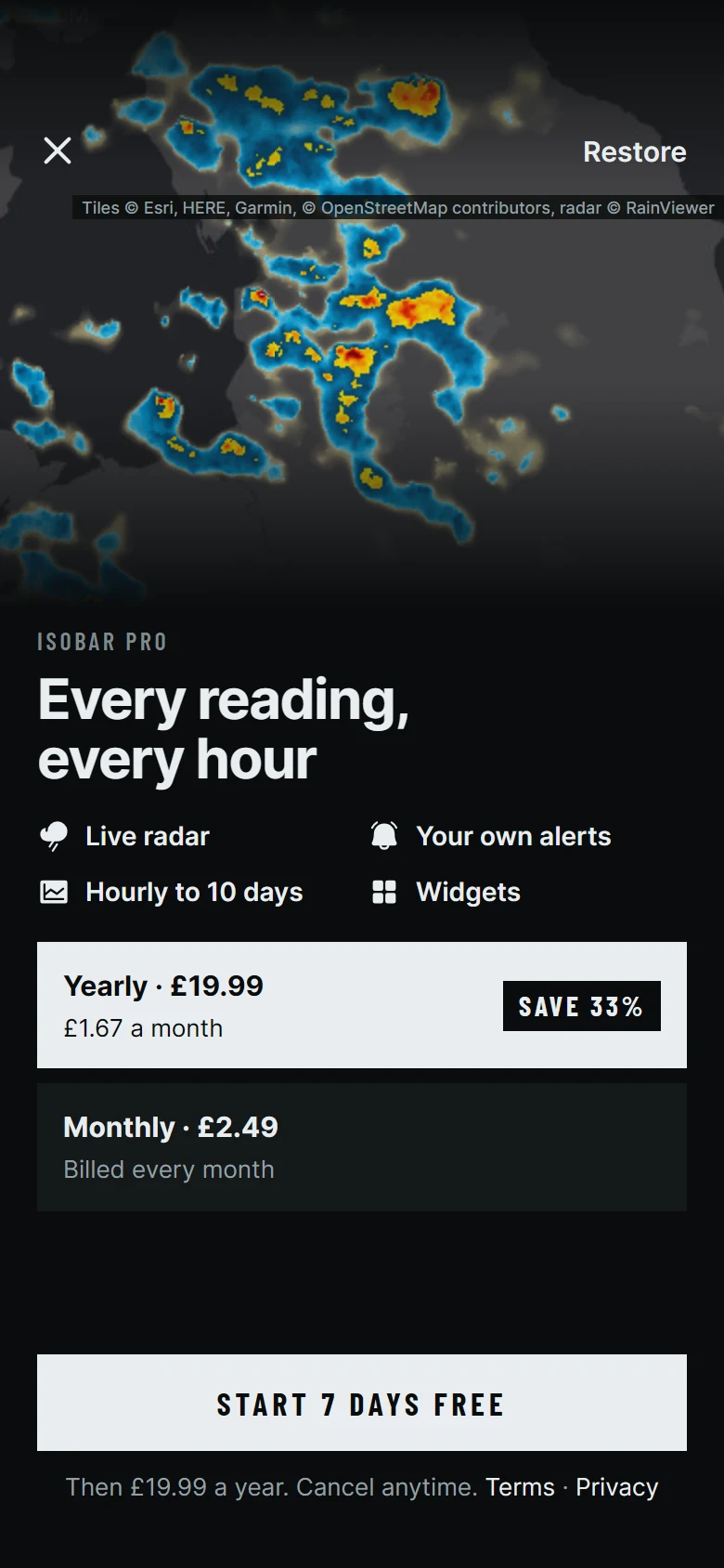 Isobar Paywall preview