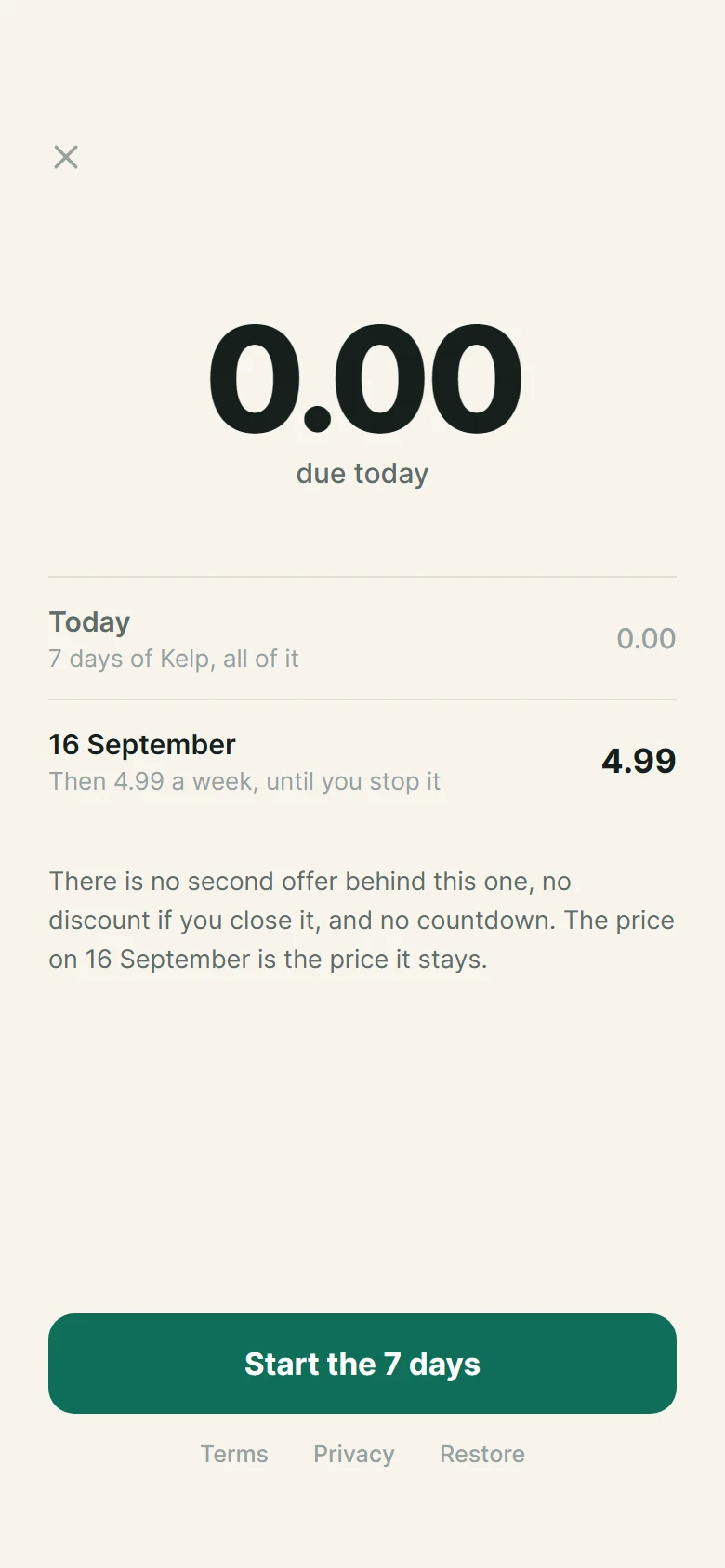 Kelp Due Today preview