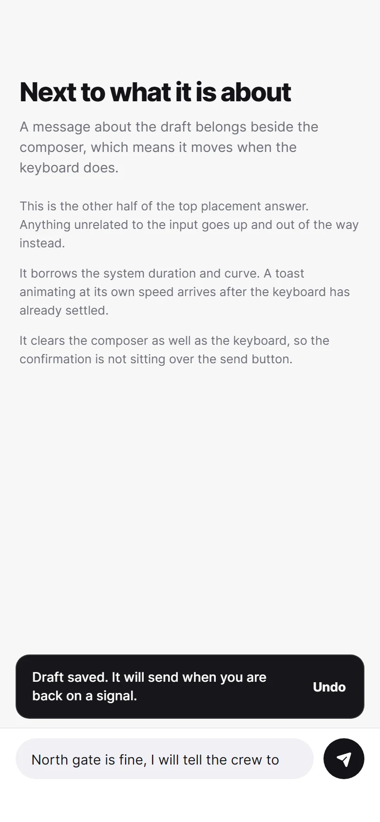 Above the keyboard preview