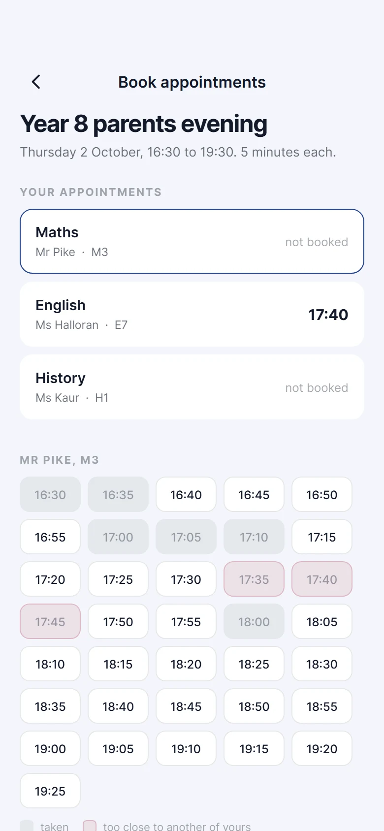 Knapsack Parents Evening preview