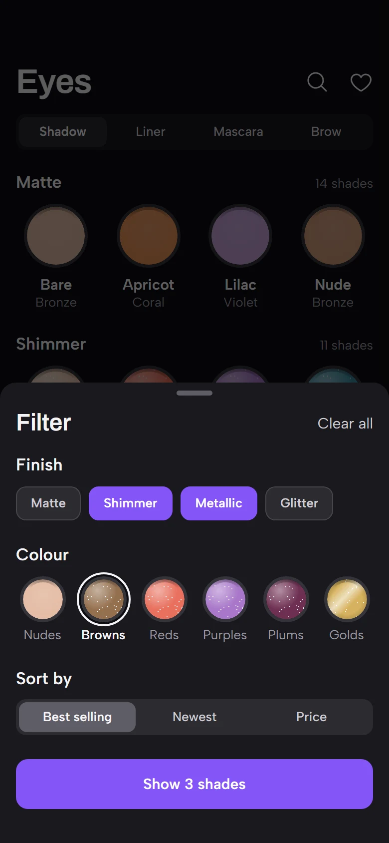 Kohl Store Filters preview
