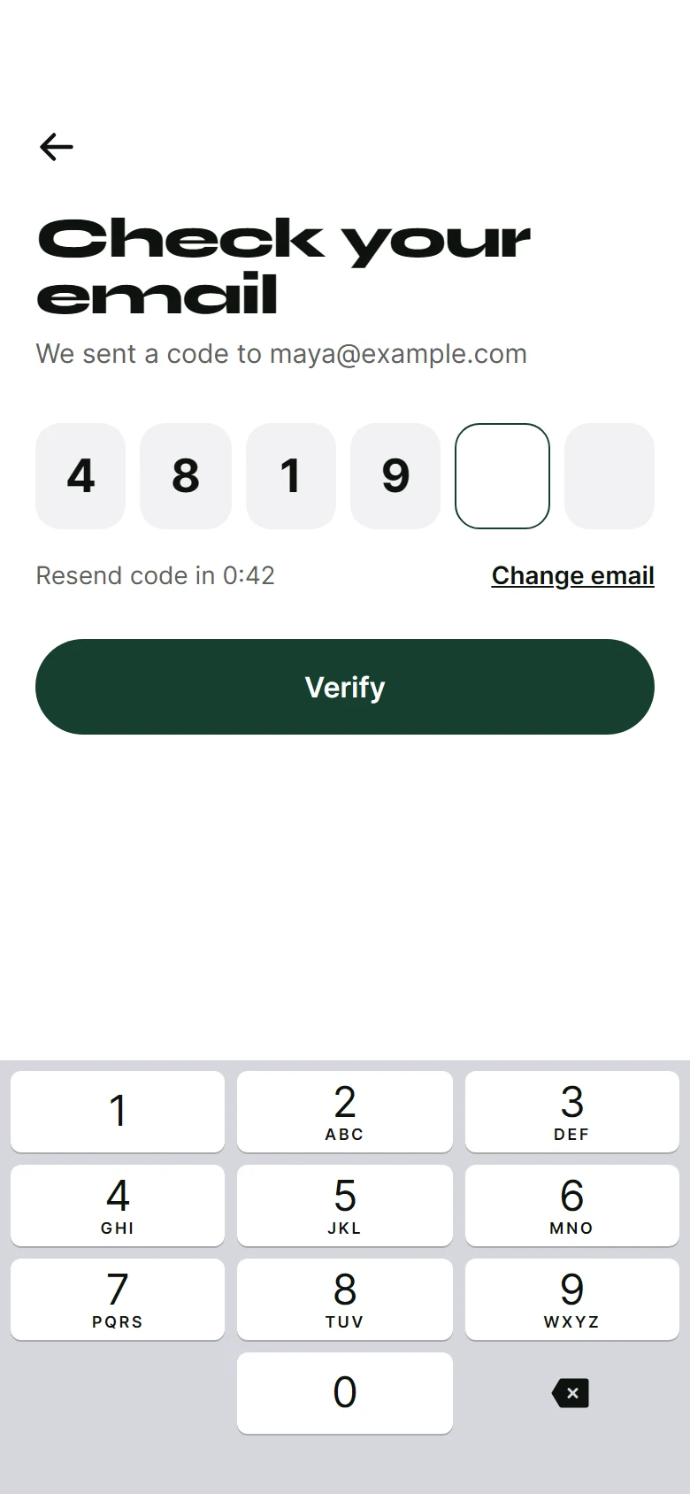 Larch Verify Code preview