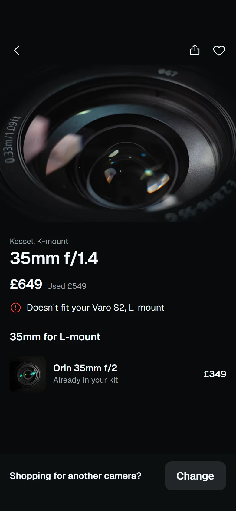 Lens Store Doesn't Fit preview