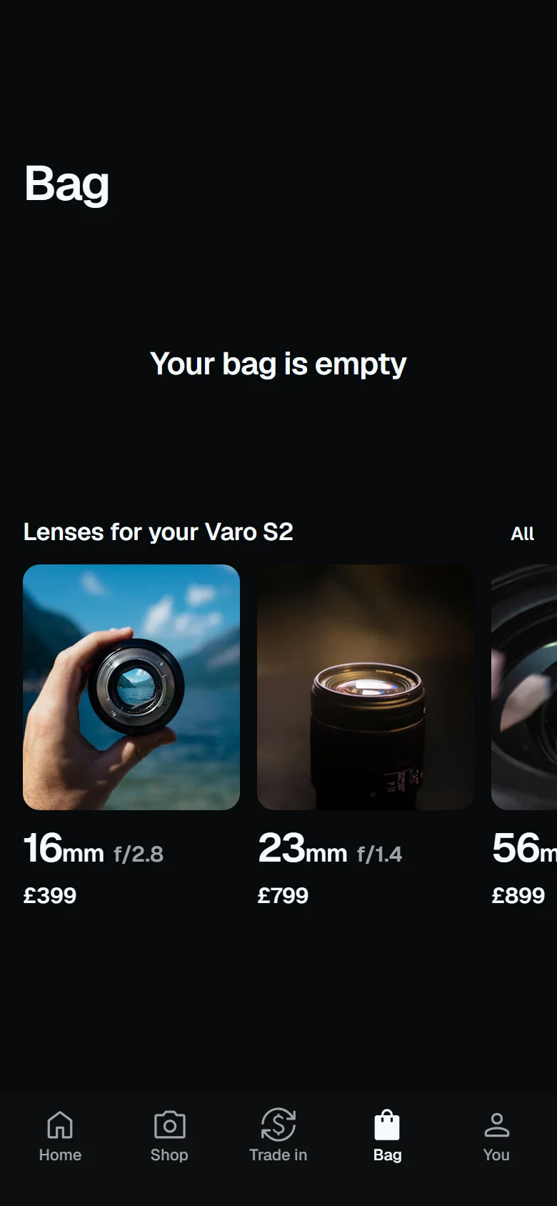Lens Store Empty Bag preview