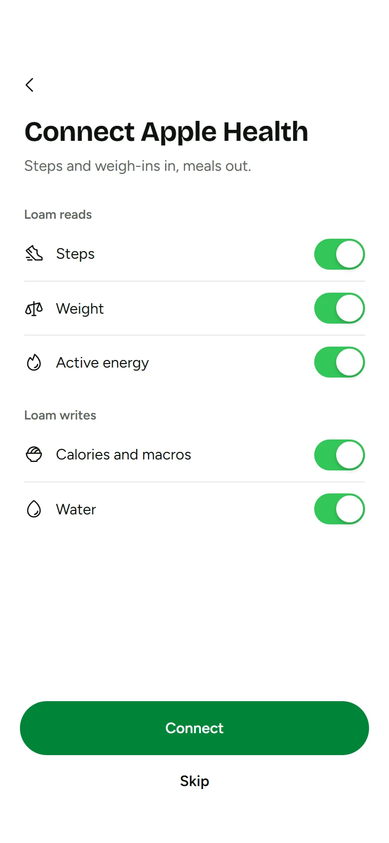 Loam Apple Health Prime preview