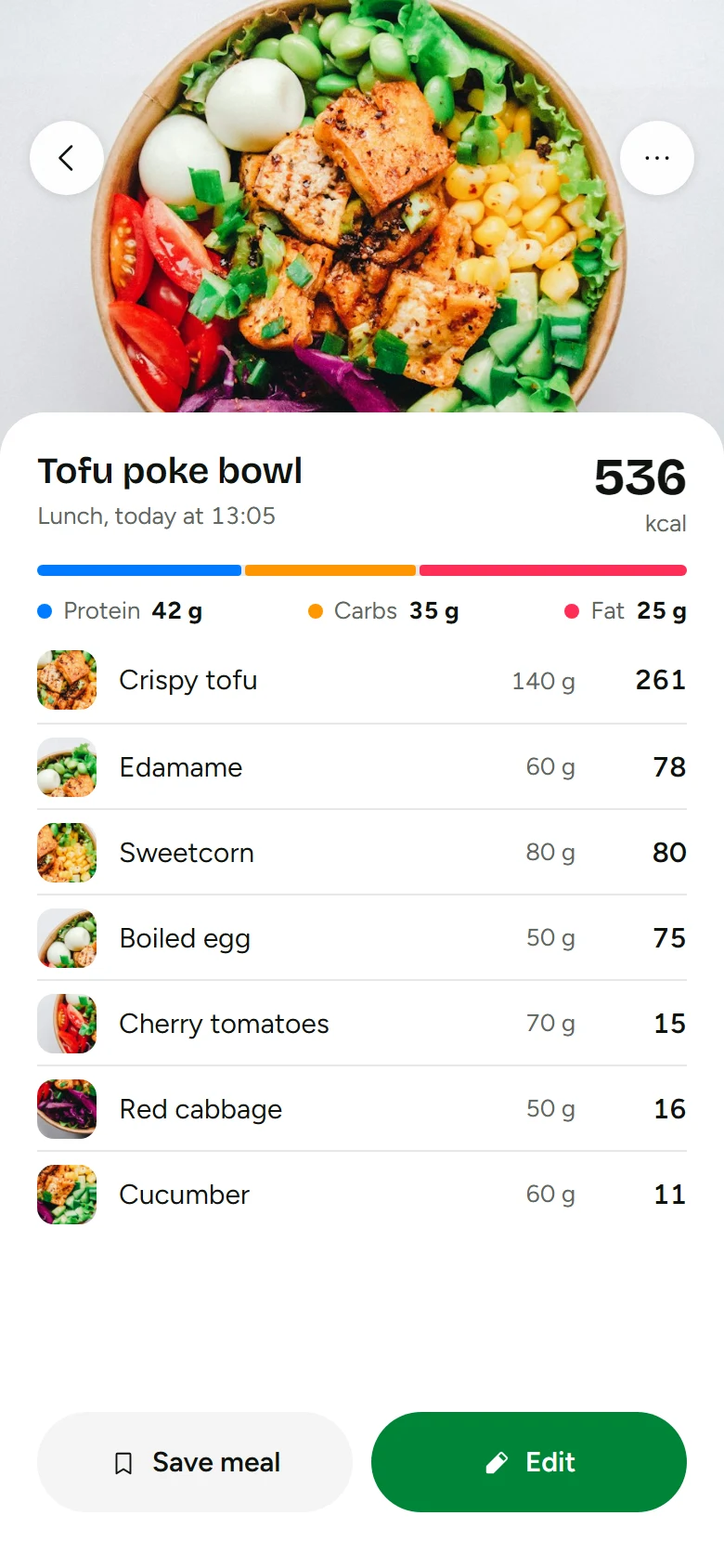 Loam Meal Detail preview