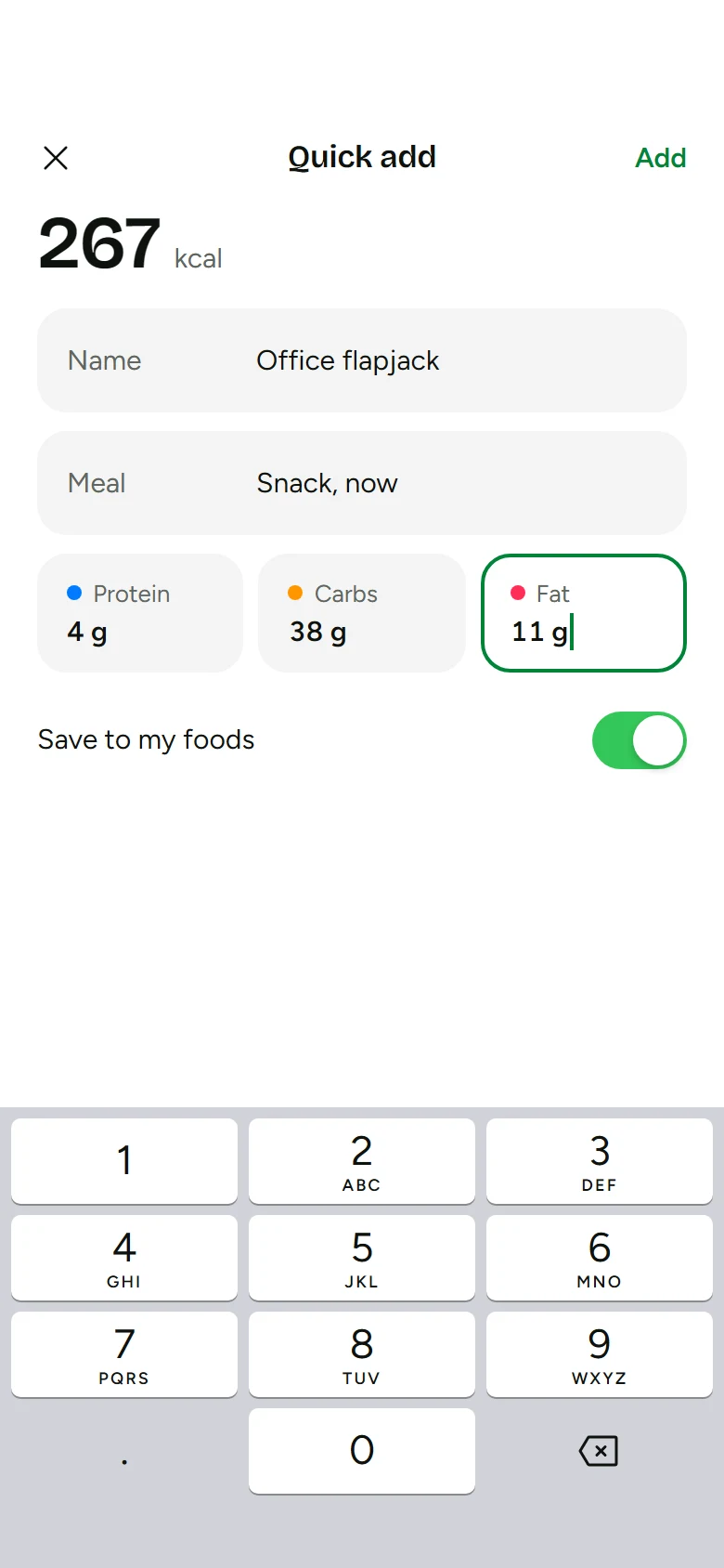 Loam Quick Add preview