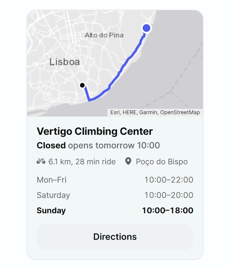 Locale Climbing Gym Card preview