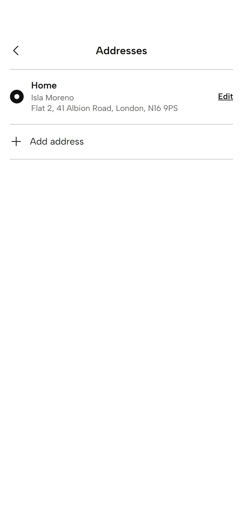 Lumen Store Addresses preview