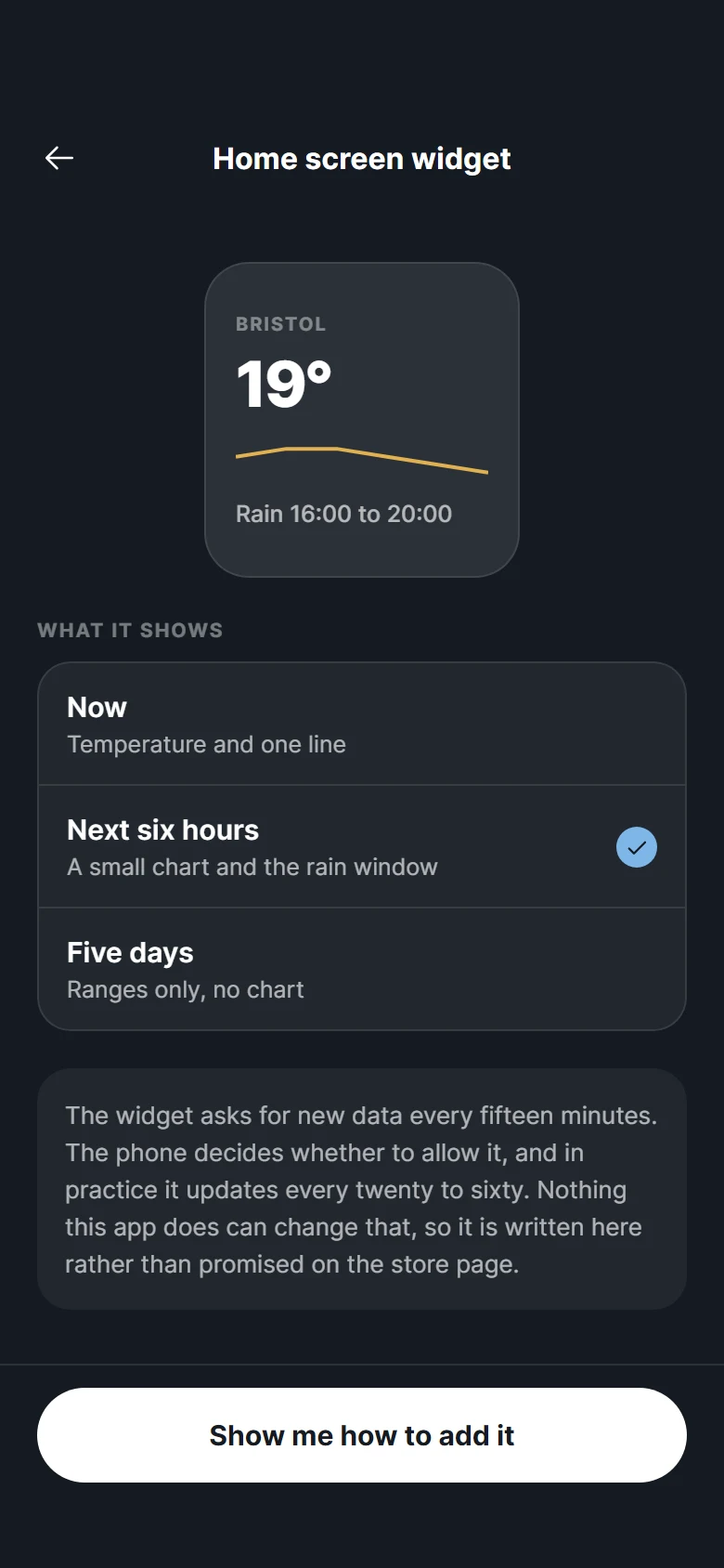 Lumen Widget Setup preview