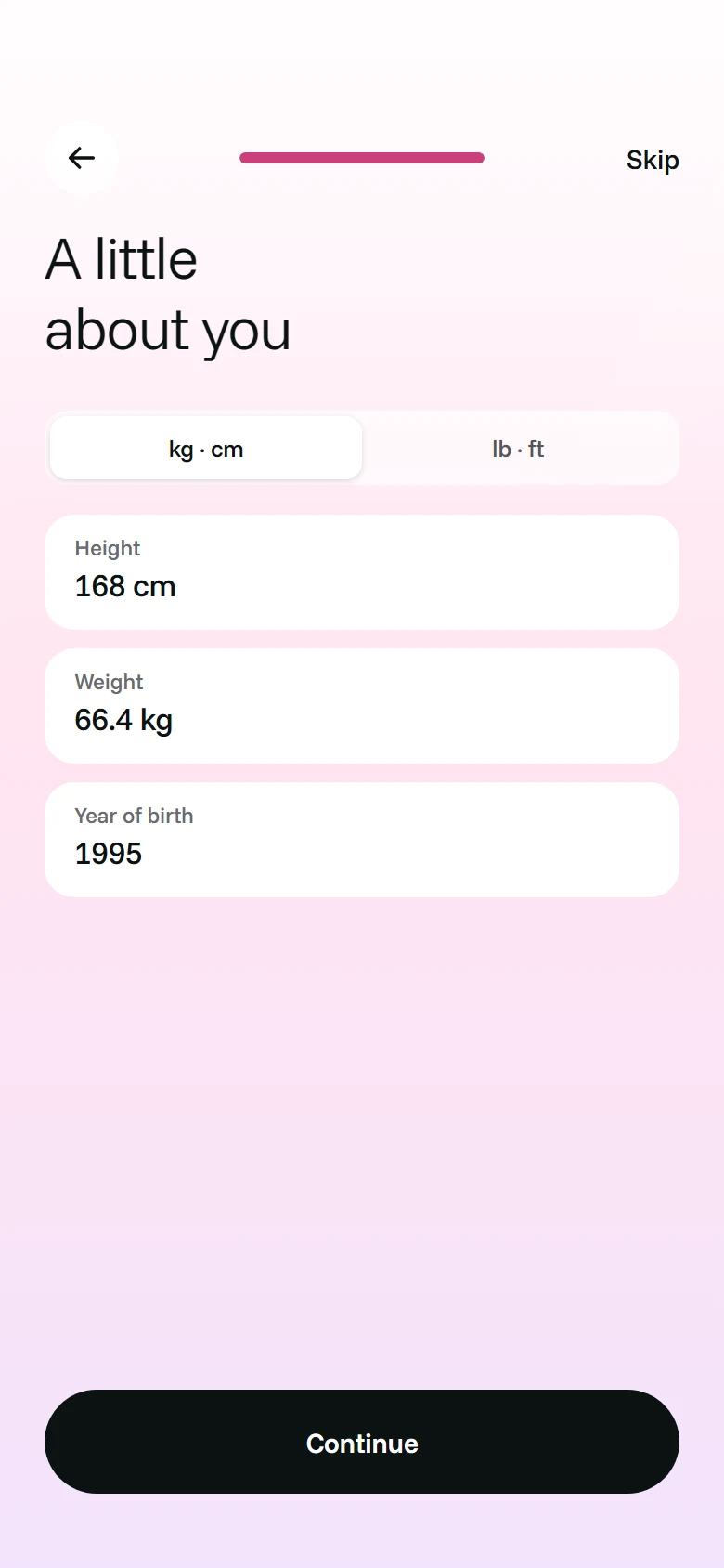 LunaFit Body Stats preview