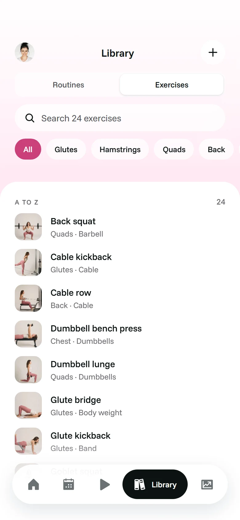 LunaFit Exercises preview