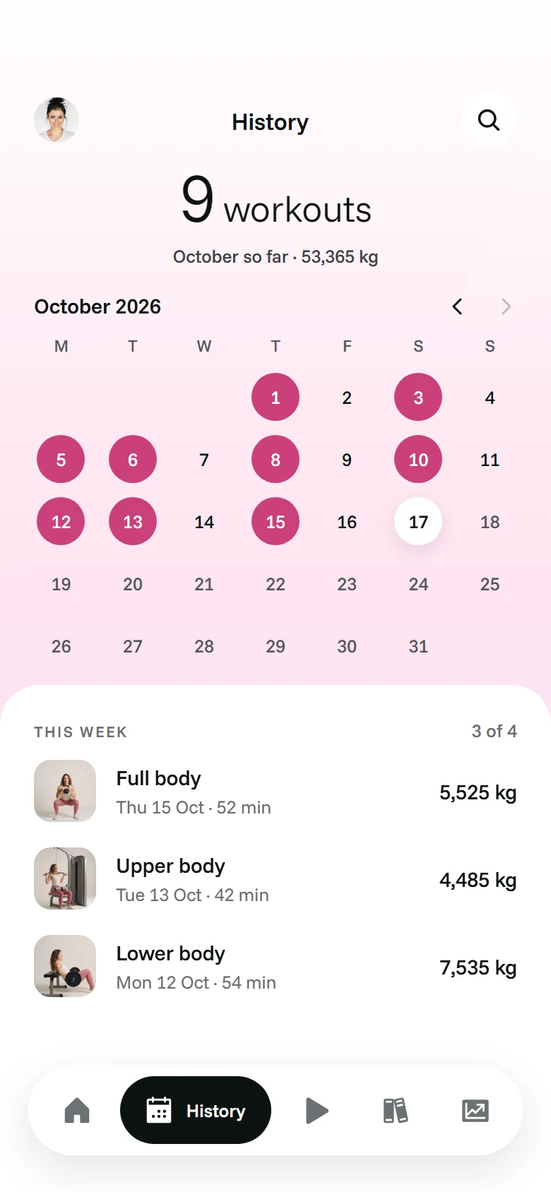 Превью LunaFit History