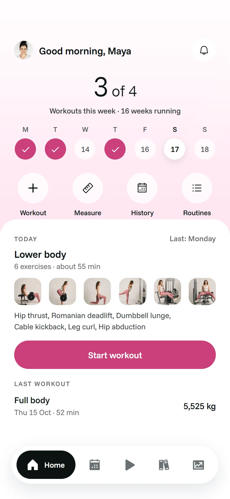 LunaFit Home preview