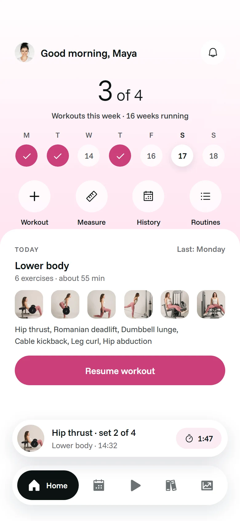 LunaFit Session Minimised preview