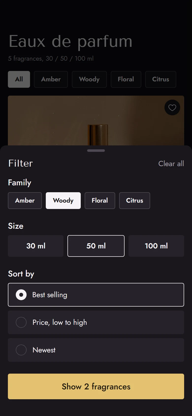 Maison Store Filters preview