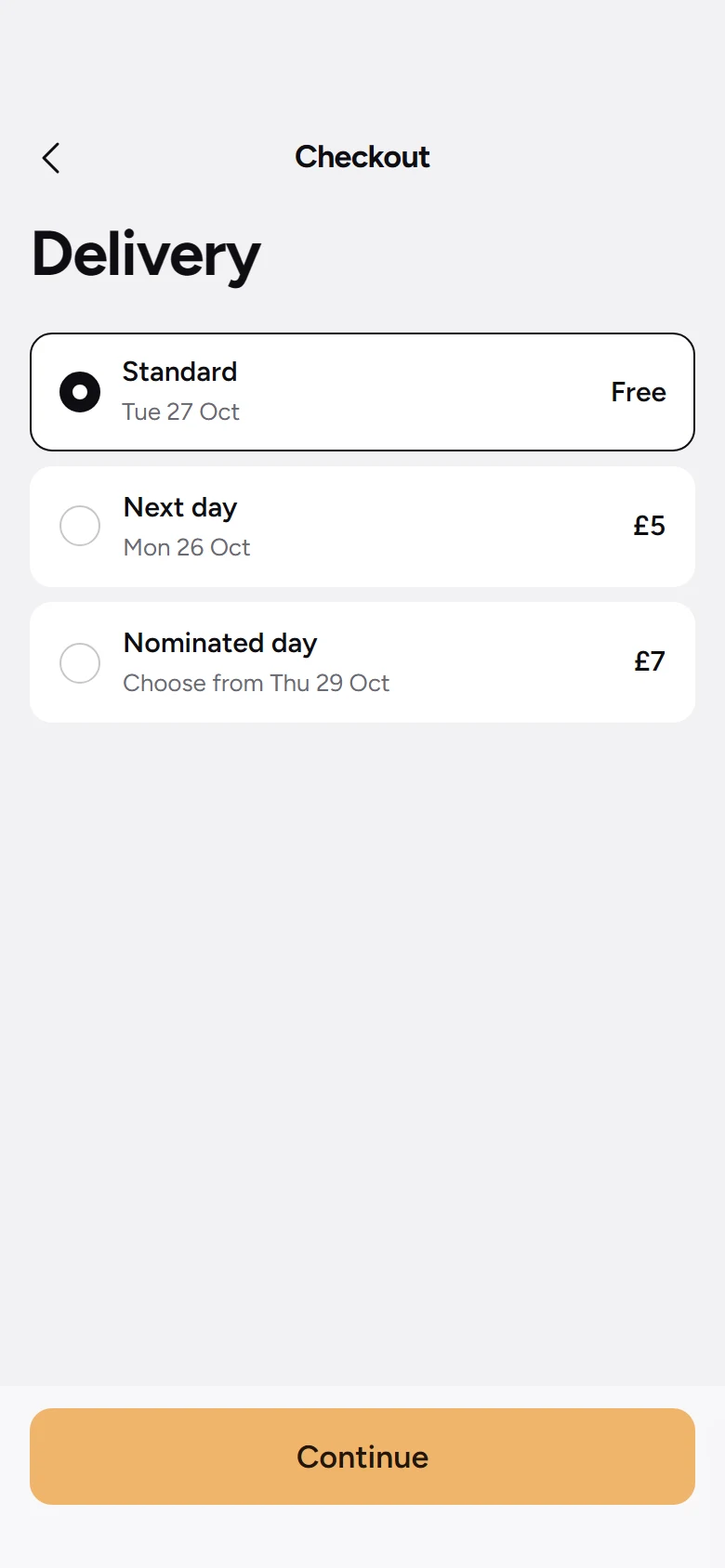 Mane Store Delivery Options preview