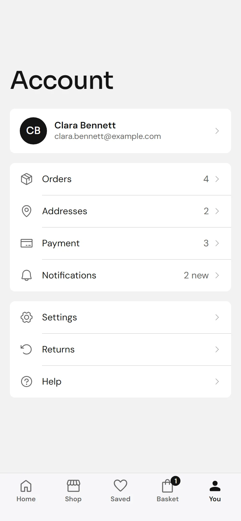 Marble Store Account preview