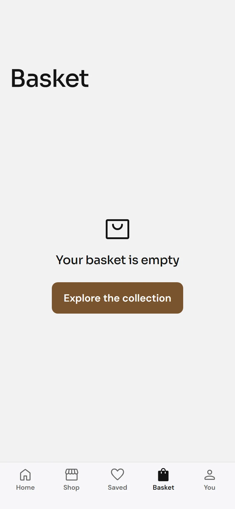 Marble Store Empty basket preview