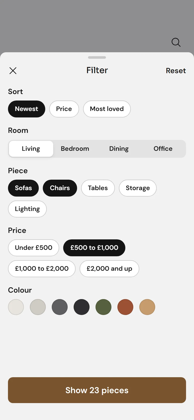 Marble Store Filters preview