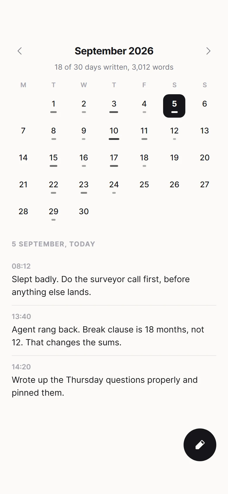 Vorschau von Margin Daily Notes
