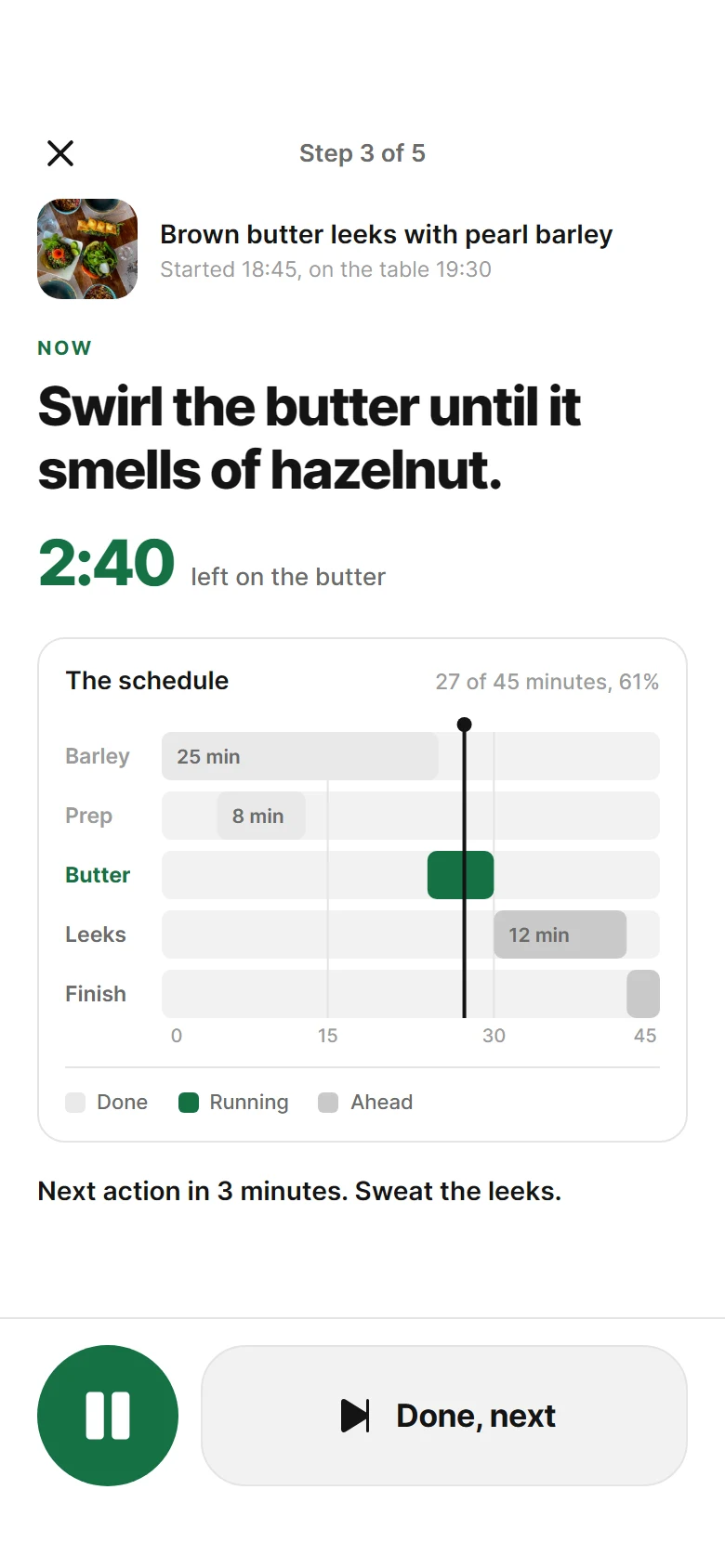 Mise Cooking Mode preview