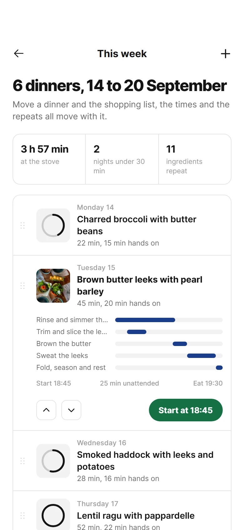 Mise Week Plan preview