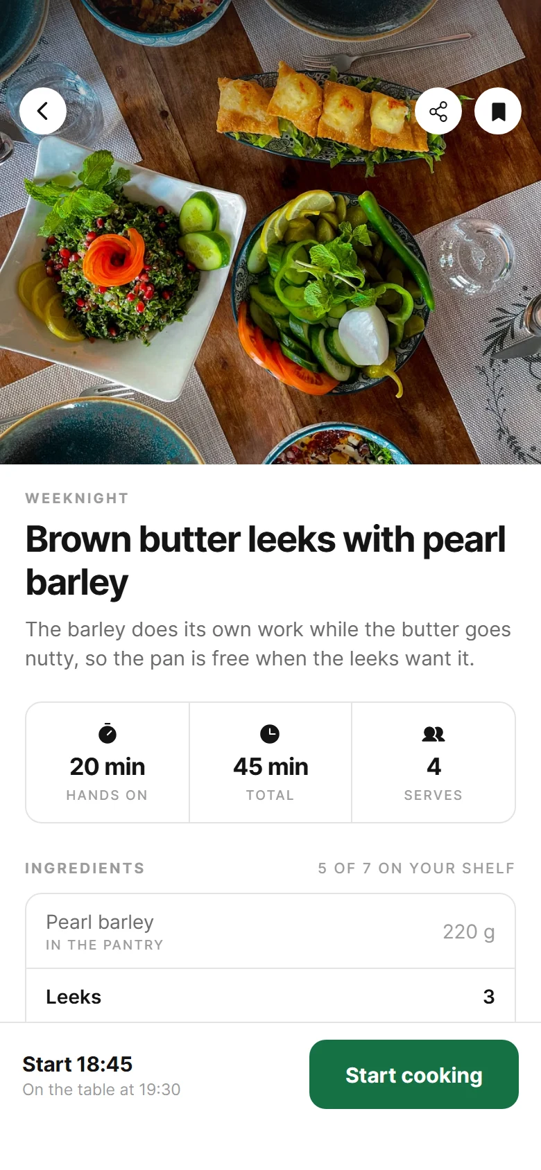 Mise Recipe Detail preview