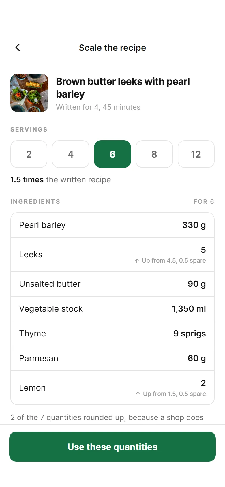 Mise Scale The Recipe preview