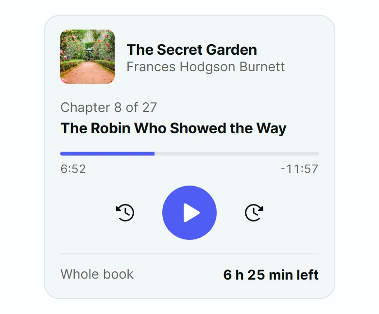 Montage Audiobook Card preview