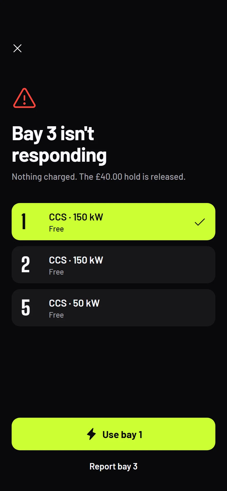 Mooring Charger Fault preview